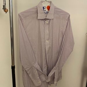 Eton purple and white shirt